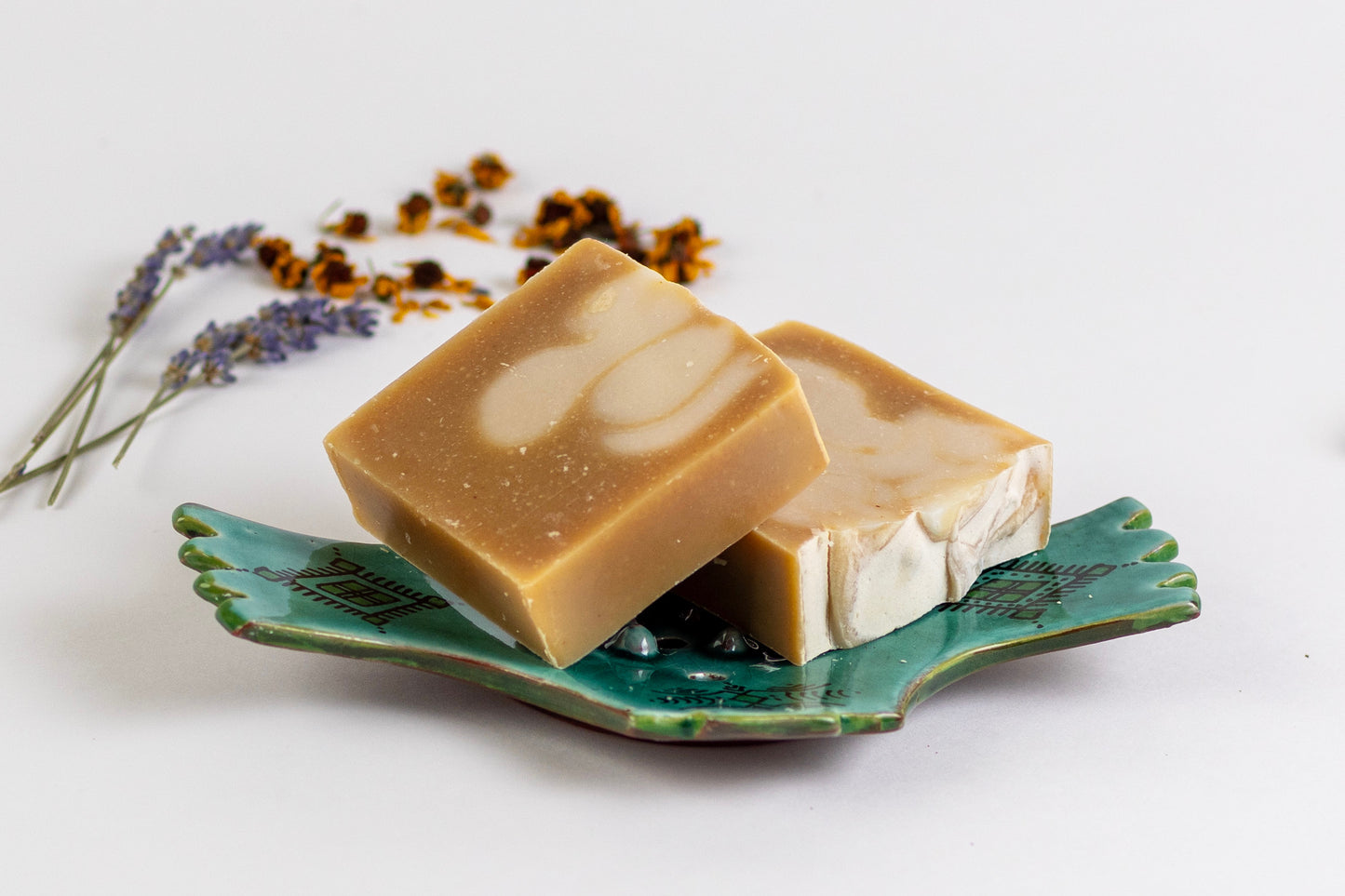 All Natural Handmade Goat Milk and Rice Water Castile Soap Deep Cleansing Pack of 4