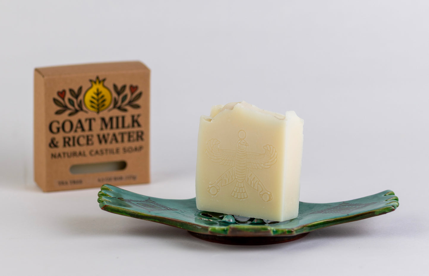 Deep Cleansing - All Natural Handmade Goat Milk and Rice Water Castile Soap - Pack of 5