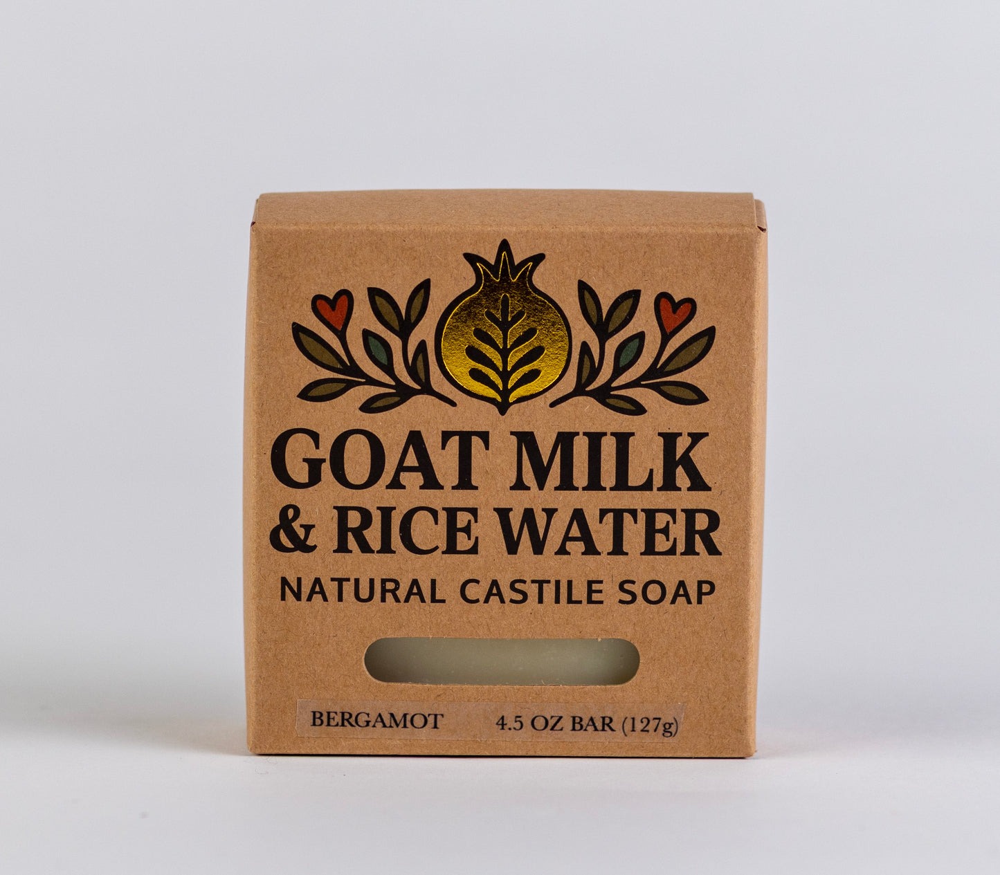 Ultra Moisturizing - All Natural Handmade Goat Milk and Rice Water Castile Soap - Pack of 5