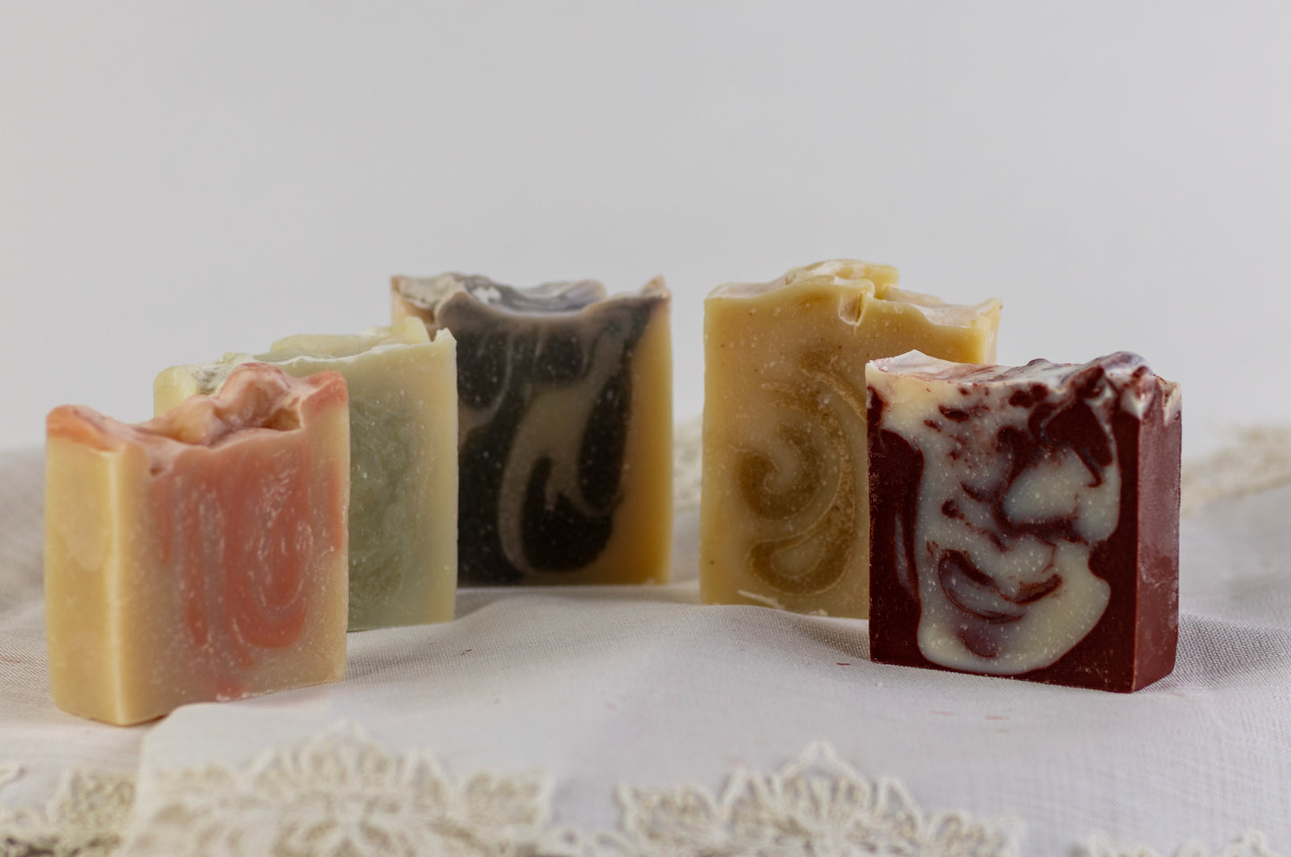 Ultra Moisturizing - All Natural Handmade Goat Milk and Rice Water Castile Soap - Pack of 5